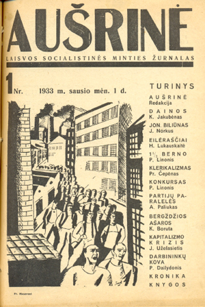 socialistines minties zurnalas AUSRINE