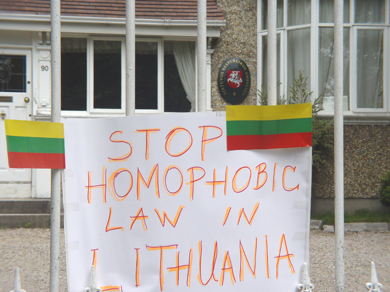 stop homophobic law in lithuania
